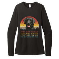 Every Snack You Make Dog Black Labrador Retriever Womens CVC Long Sleeve Shirt