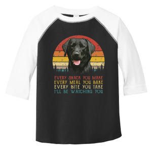 Every Snack You Make Dog Black Labrador Retriever Toddler Fine Jersey T-Shirt