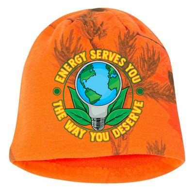 Energy Serves You The Way You Deserve Happy Day Of Earth Gift Kati - Camo Knit Beanie