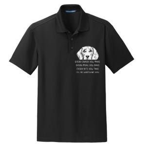 Every snack you make Every meal you bake Beagle Dry Zone Grid Polo