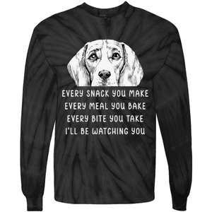 Every snack you make Every meal you bake Beagle Tie-Dye Long Sleeve Shirt