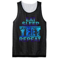 Eat Sleep Yeet Repeat Vintage Mesh Reversible Basketball Jersey Tank