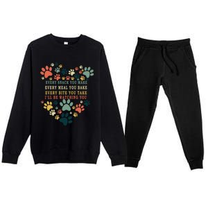 Every Snack You Make Every Meal You Bake Ill Be Watching Cool Gift Premium Crewneck Sweatsuit Set