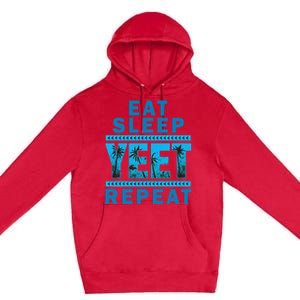 Eat Sleep Yeet Repeat Premium Pullover Hoodie