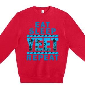 Eat Sleep Yeet Repeat Premium Crewneck Sweatshirt