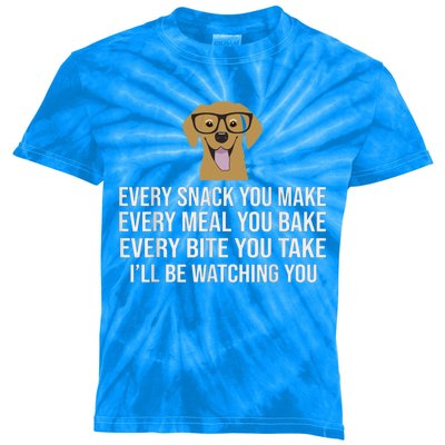 Every Snack You Make For Dog Lovers Dog Owner And Dog Trainer Funny Gift Kids Tie-Dye T-Shirt