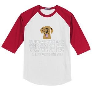 Every Snack You Make For Dog Lovers Dog Owner And Dog Trainer Funny Gift Kids Colorblock Raglan Jersey