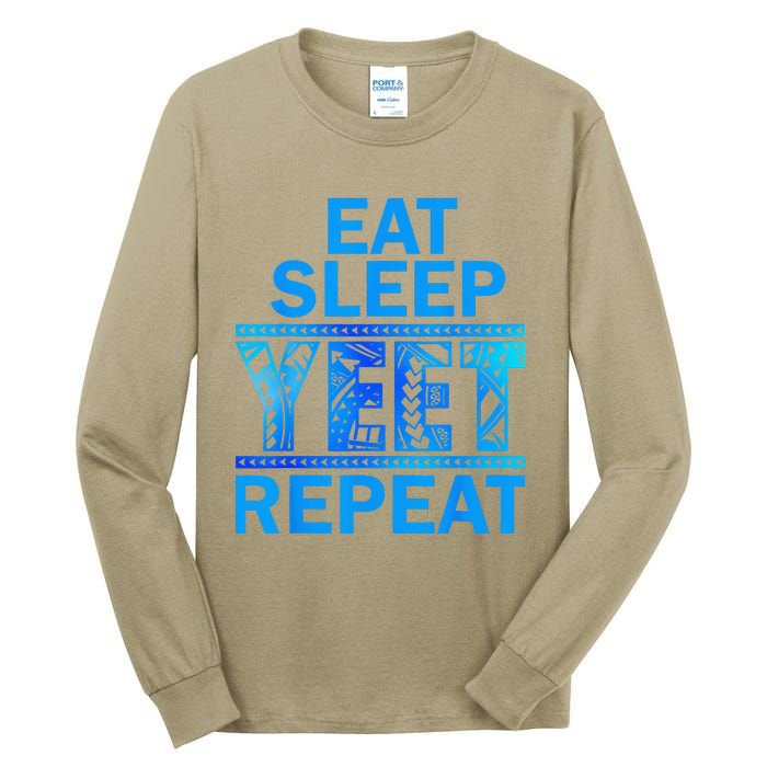 Eat Sleep Yeet Repeat Vintage Yeet Tall Long Sleeve T-Shirt