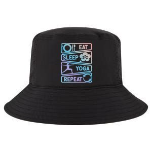 Eat Sleep Yoga Repeat Funny Meditation Meaningful Gift Cool Comfort Performance Bucket Hat