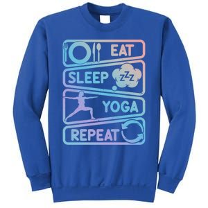 Eat Sleep Yoga Repeat Funny Meditation Meaningful Gift Sweatshirt