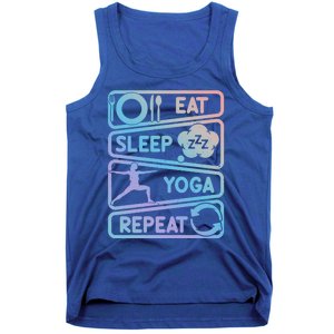 Eat Sleep Yoga Repeat Funny Meditation Meaningful Gift Tank Top