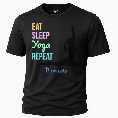 Eat Sleep Yoga Repeat Trendy Yoga Instructor Gift Cute Gift Performance Shirt