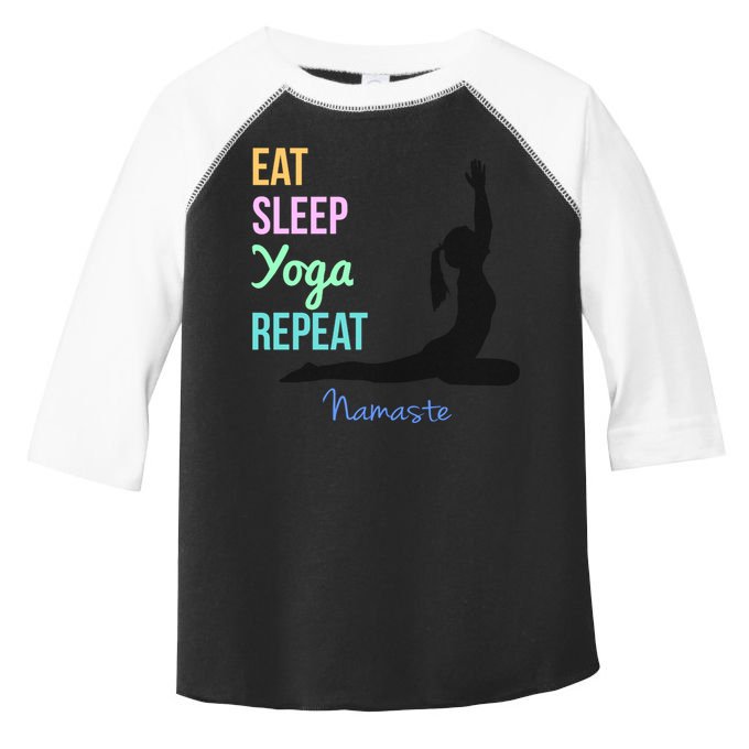Eat Sleep Yoga Repeat Trendy Yoga Instructor Gift Cute Gift Toddler Fine Jersey T-Shirt