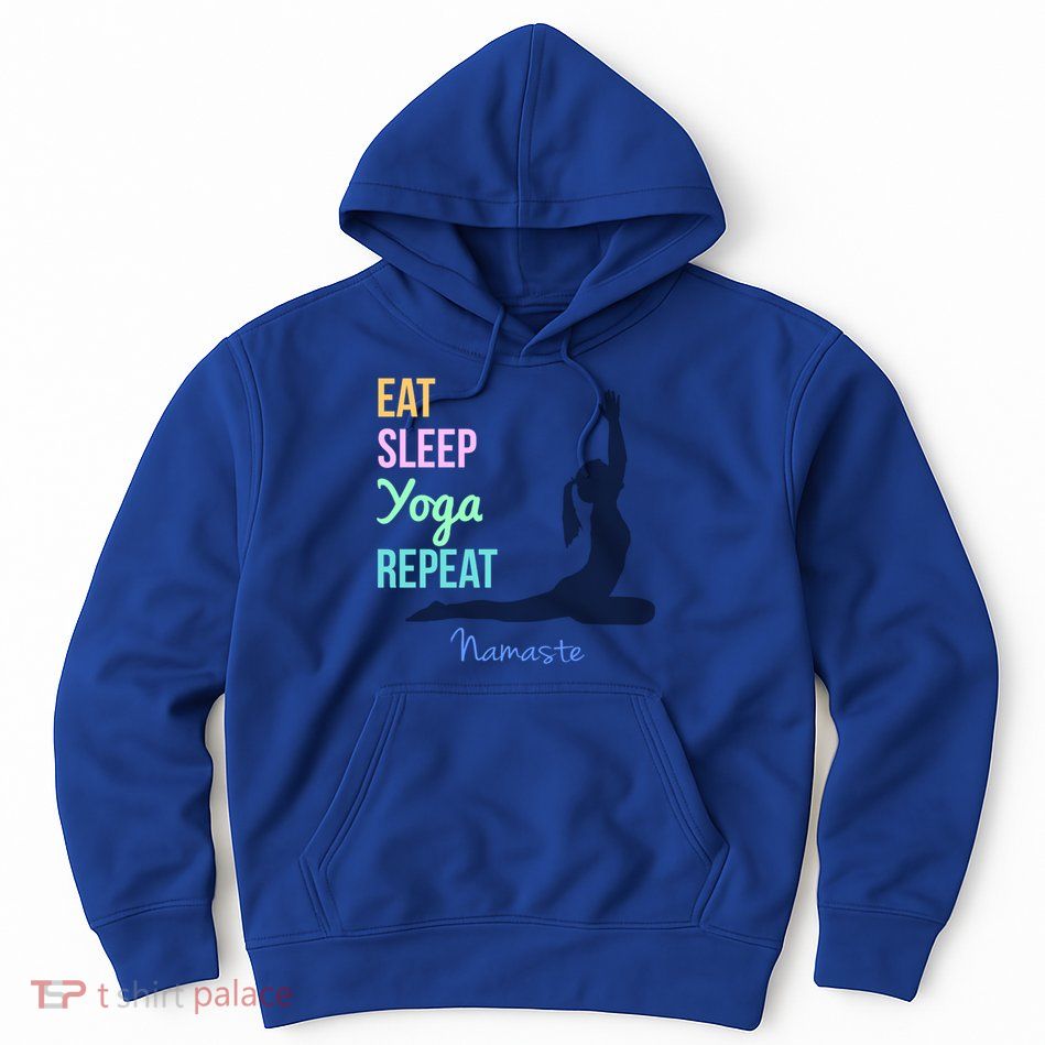 Eat Sleep Yoga Repeat Trendy Yoga Instructor Gift Cute Gift Hoodie