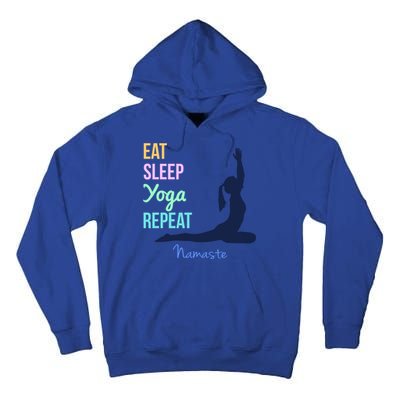 Eat Sleep Yoga Repeat Trendy Yoga Instructor Gift Cute Gift Tall Hoodie