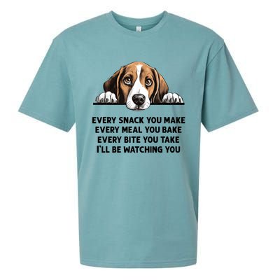 Every Snack You Make Every Meal You Bake Funny Beagle Sueded Cloud Jersey T-Shirt