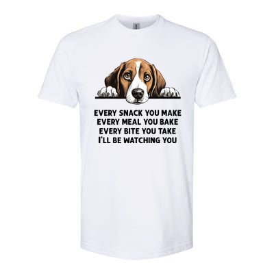 Every Snack You Make Every Meal You Bake Funny Beagle Softstyle CVC T-Shirt