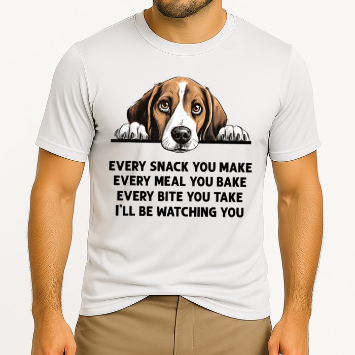 Every Snack You Make Every Meal You Bake Funny Beagle Cooling Performance Crew T-Shirt
