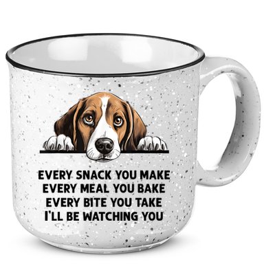 Every Snack You Make Every Meal You Bake Funny Beagle 15oz Campfire Ceramic Mug
