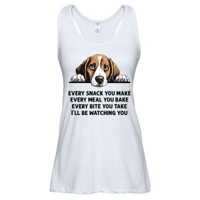 Every Snack You Make Every Meal You Bake Funny Beagle Ladies Essential Flowy Tank