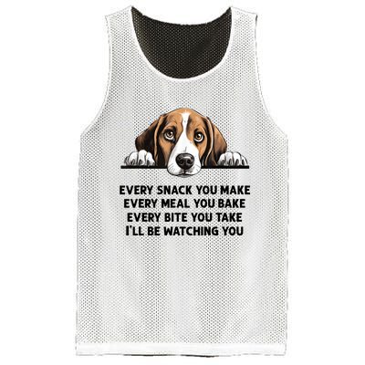 Every Snack You Make Every Meal You Bake Funny Beagle Mesh Reversible Basketball Jersey Tank