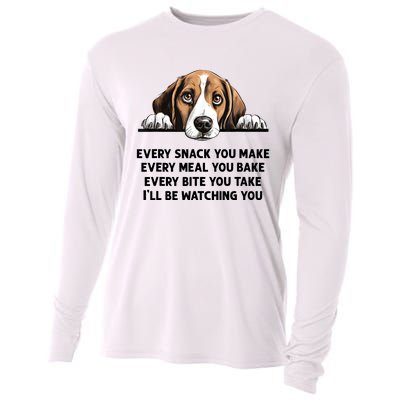 Every Snack You Make Every Meal You Bake Funny Beagle Cooling Performance Long Sleeve Crew