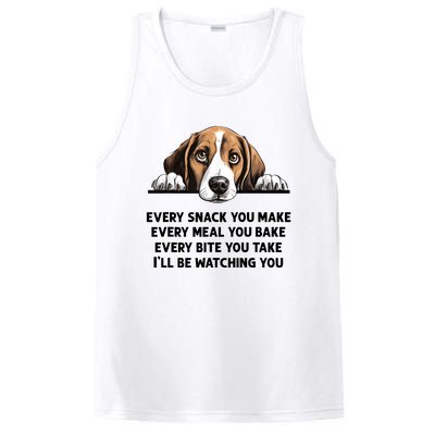 Every Snack You Make Every Meal You Bake Funny Beagle PosiCharge Competitor Tank