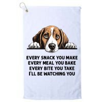 Every Snack You Make Every Meal You Bake Funny Beagle Golf Towel