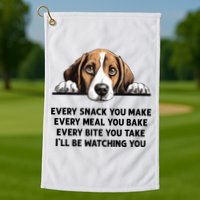 Every Snack You Make Every Meal You Bake Funny Beagle Golf Towel
