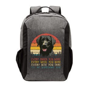 Every Snack You Make Dog Black Labrador Retriever Vector Backpack