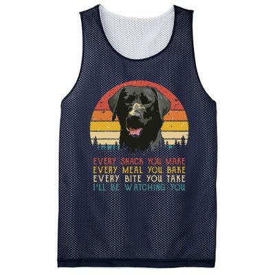 Every Snack You Make Dog Black Labrador Retriever Mesh Reversible Basketball Jersey Tank