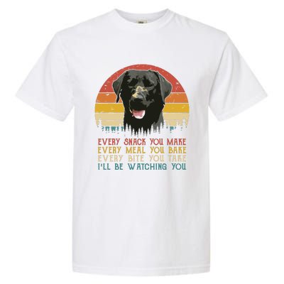 Every Snack You Make Dog Black Labrador Retriever Garment-Dyed Heavyweight T-Shirt