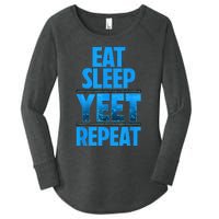 Eat Sleep Yeet Repeat Women's Perfect Tri Tunic Long Sleeve Shirt