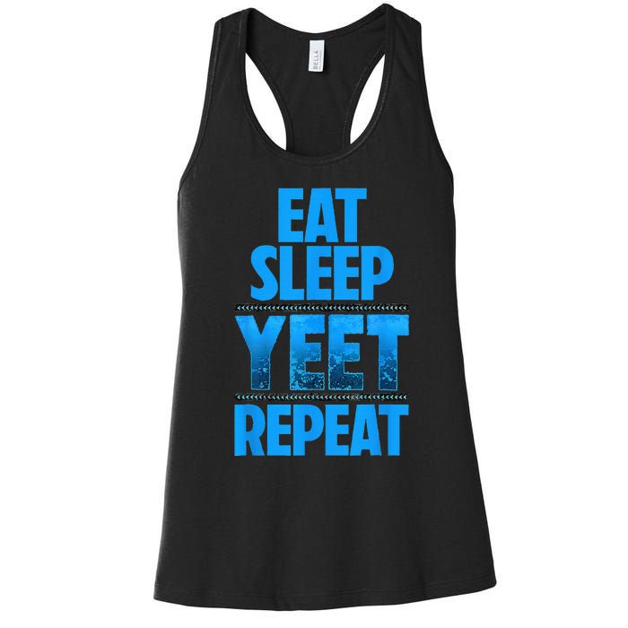 Eat Sleep Yeet Repeat Women's Racerback Tank