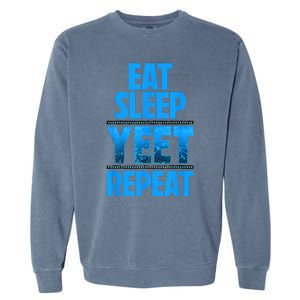 Eat Sleep Yeet Repeat Garment-Dyed Sweatshirt