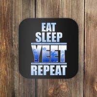 Eat Sleep Yeet Repeat Vintage Coaster