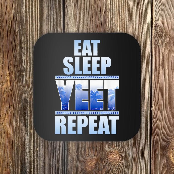 Eat Sleep Yeet Repeat Vintage Coaster