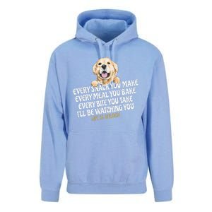 Every Snack You Make For Funny Dog Lover Life Is Golden Gift Unisex Surf Hoodie