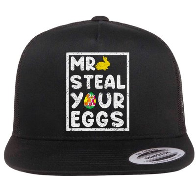 Easter Steal Your Eggs Funny Spring Humor Flatbill Hat