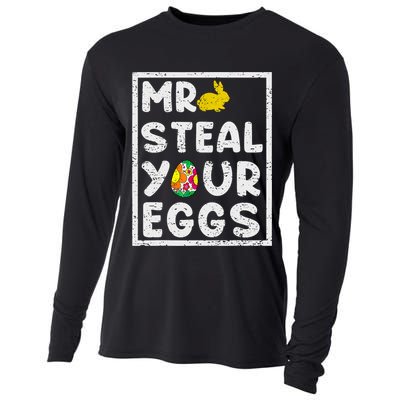 Easter Steal Your Eggs Funny Spring Humor Cooling Performance Long Sleeve Crew