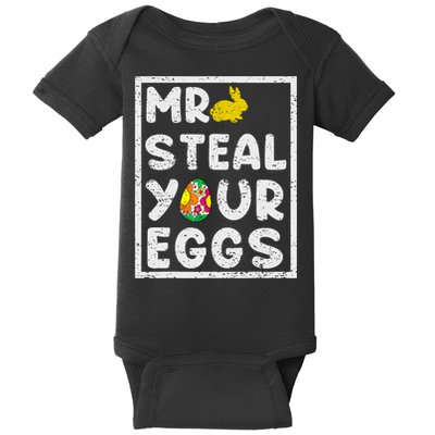 Easter Steal Your Eggs Funny Spring Humor Baby Bodysuit