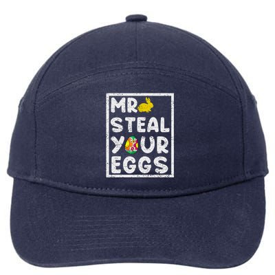 Easter Steal Your Eggs Funny Spring Humor 7-Panel Snapback Hat