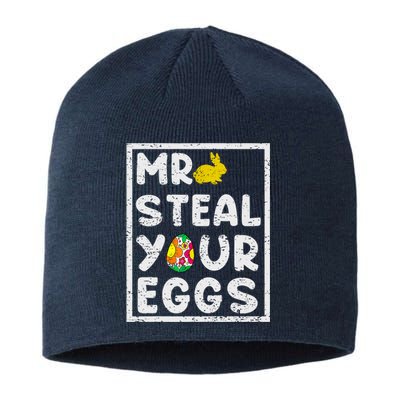 Easter Steal Your Eggs Funny Spring Humor Sustainable Beanie