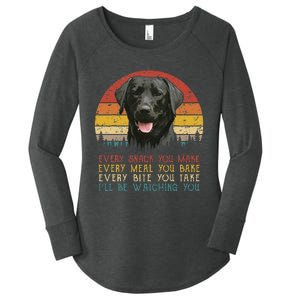 Every Snack You Make Dog Black Labrador Retriever Women's Perfect Tri Tunic Long Sleeve Shirt