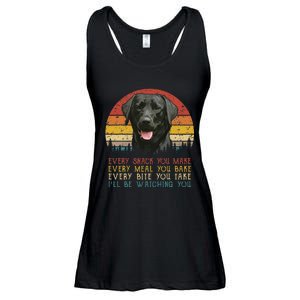 Every Snack You Make Dog Black Labrador Retriever Ladies Essential Flowy Tank