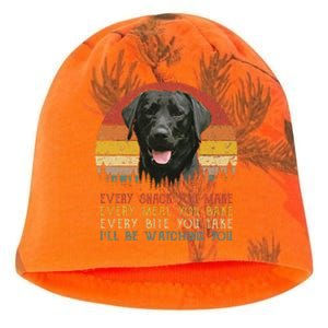 Every Snack You Make Dog Black Labrador Retriever Kati - Camo Knit Beanie