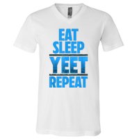 Eat Sleep Yeet Repeat Vintage Yeet Apparel Saying V-Neck T-Shirt