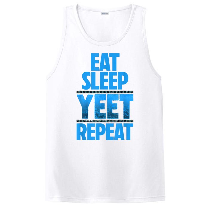 Eat Sleep Yeet Repeat Vintage Yeet Apparel Saying PosiCharge Competitor Tank