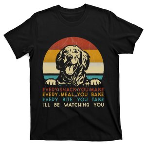 Every snack you make Golden Retriever dog breed retro T-Shirt