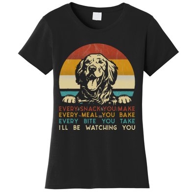 Every snack you make Golden Retriever dog breed retro Women's T-Shirt